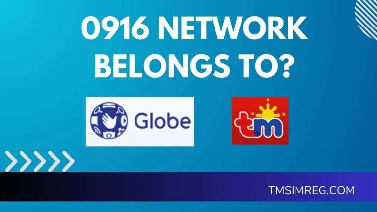 0916 What Network In Phillipines? Globe, TNT or DITO