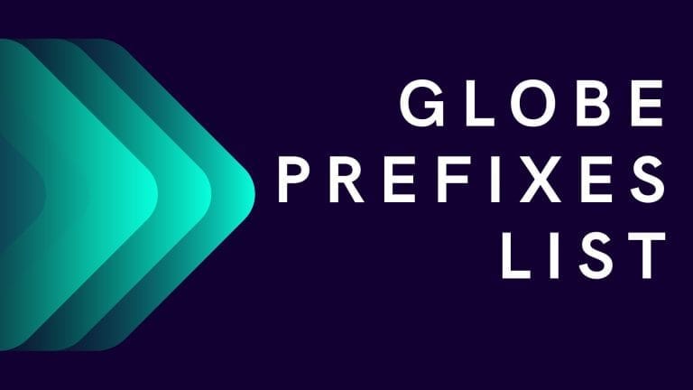 List of Prefix for Globe OR TM Telecoms 
