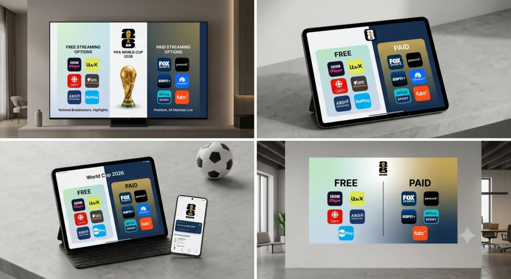 FIFA World Cup 2026 streaming apps, watch World Cup 2026